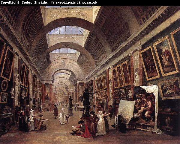 ROBERT, Hubert Design for the Grande Galerie in the Louvre QAF